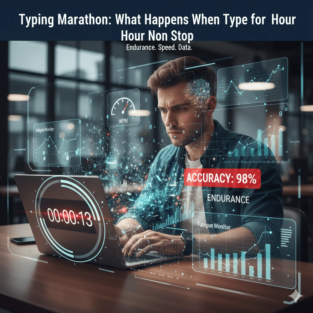 Typing Marathon: What Happens When You Type for 1 Hour Non Stop